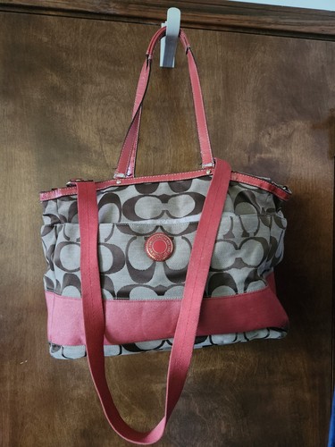 Coach lurex brown orange - coach, logo